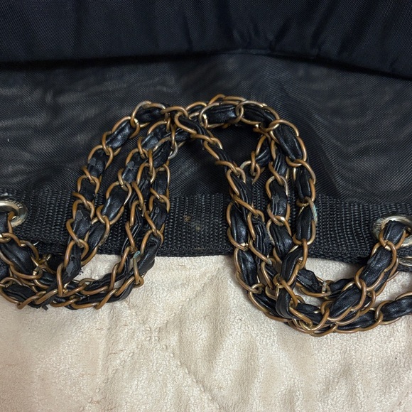CHANEL Black Mesh Tote Fair Condition - Picture 10 of 13